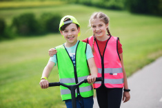 AKCIA  Detská reflexná vesta na zips - oranžová AKCIA  Detská reflexná vesta na zips - oranžová